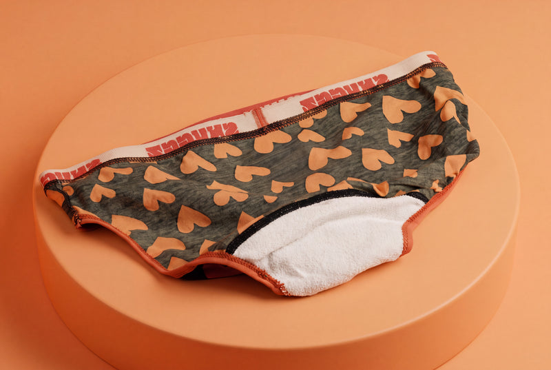 Ladies Underwear Towel Heart