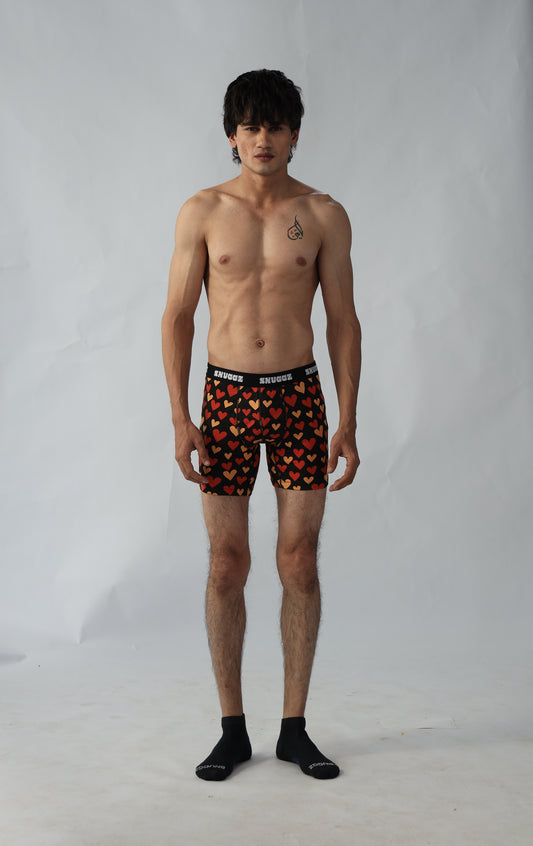 Long Boxers Men Heart