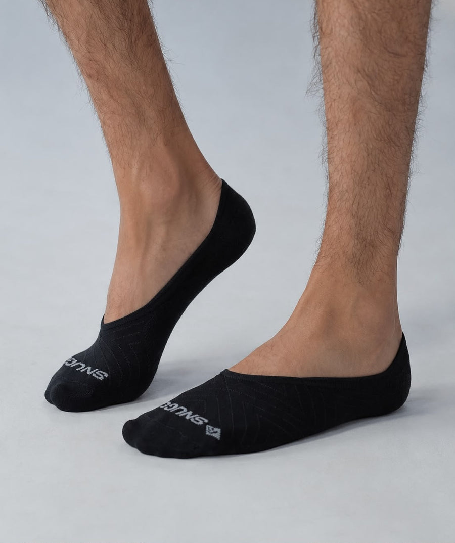 No Show Socks Black - MicroModal